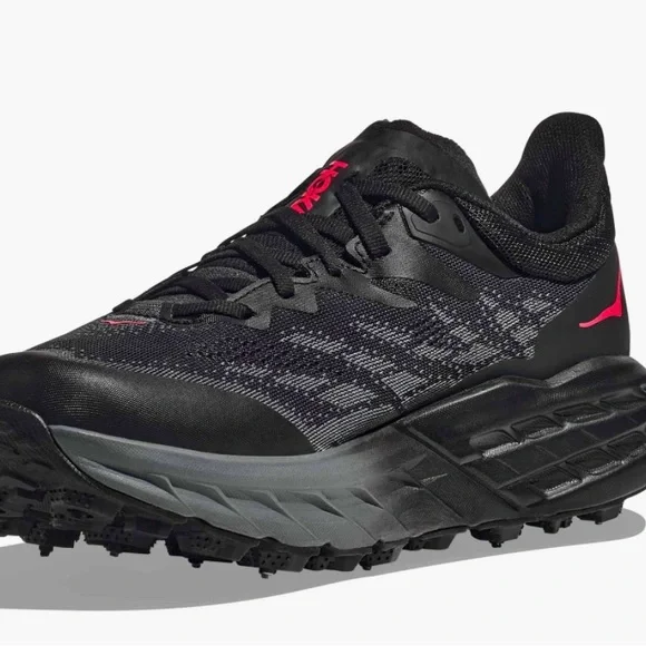 Hoka Women's Black and Red Athletic Shoes - Picture 3 of 6